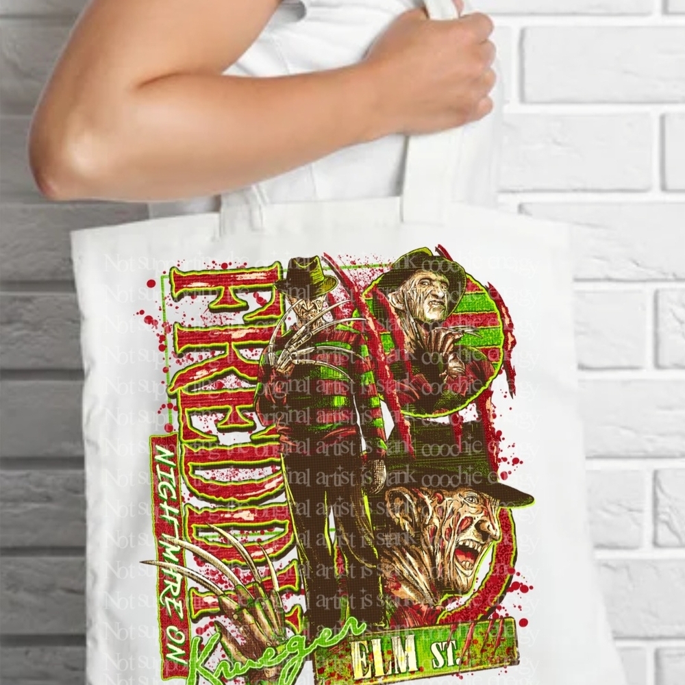 Freddy Krueger Graphic Tote Bag